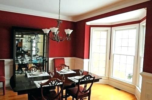 maroon paint dining room