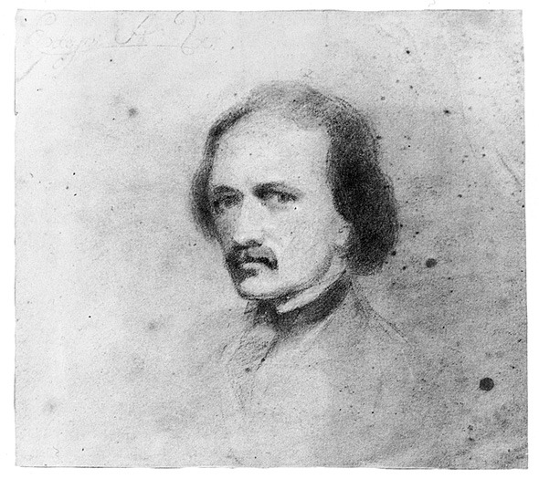 Edgar Allan Poe self portrait