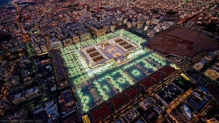 Al-Masjid Nabawi aerial view