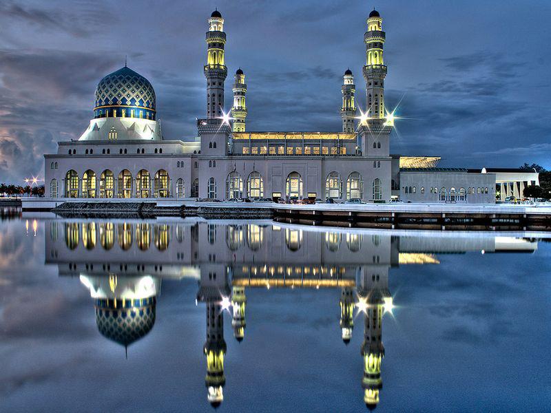 Central Java Grand Mosque night