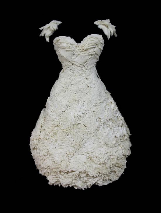 Dress made of bread