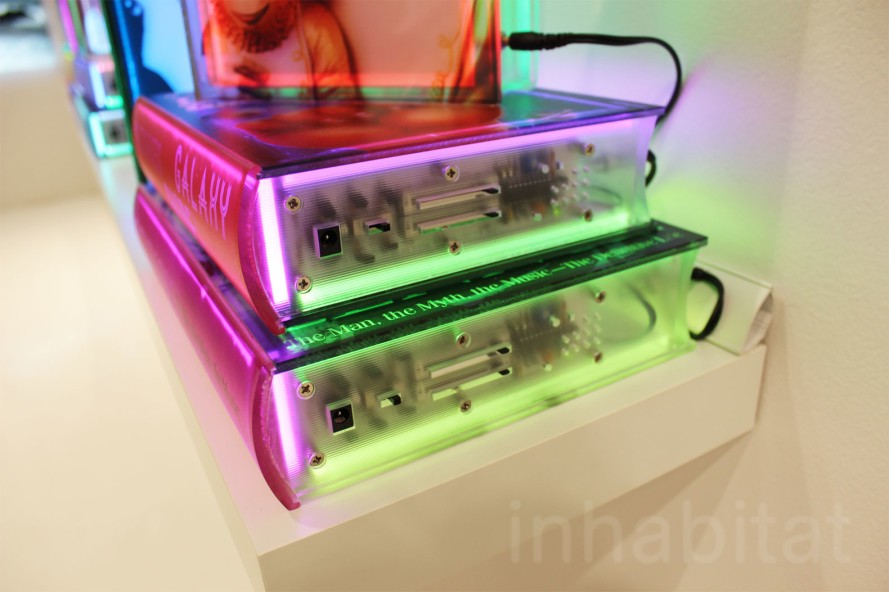 Airan Kangs LED books glowing