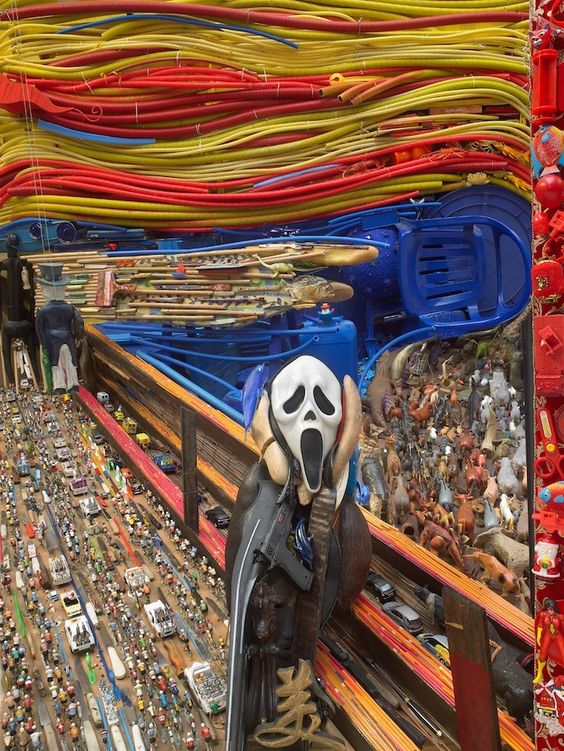 Anamorphic Portrait the scream bernard pras
