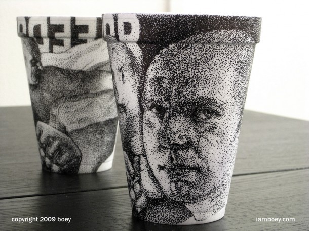 Cheeming Boey coffee cup art