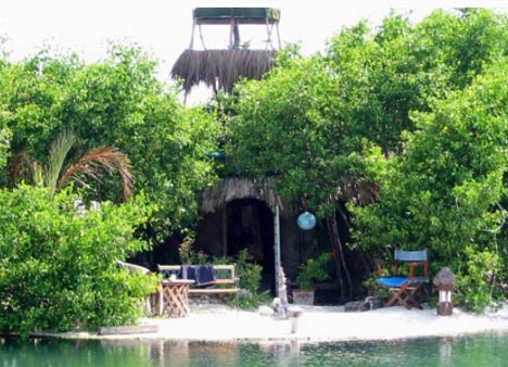 floating artificial spiral island