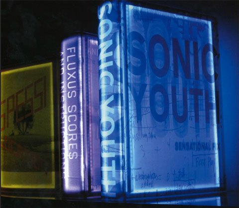 glowing LED books