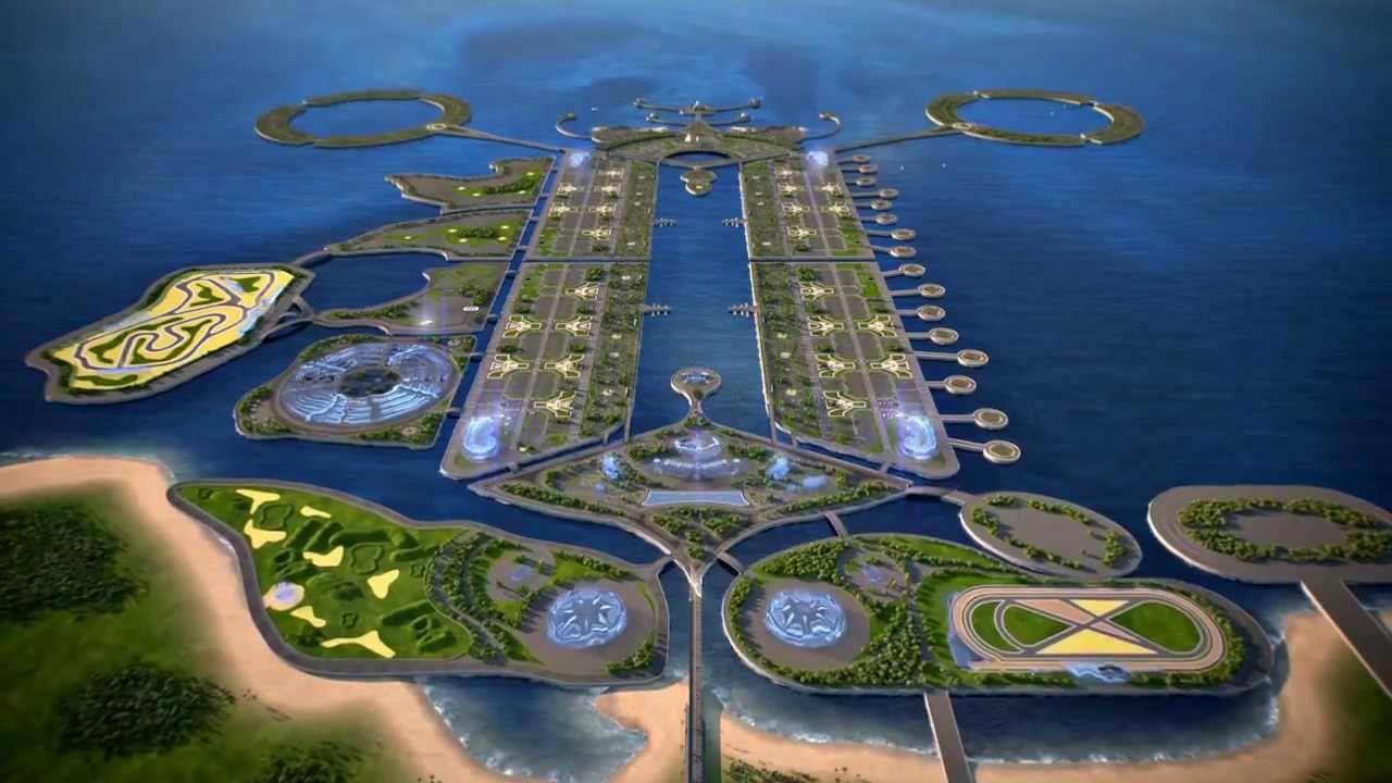 khazar Islands man-made