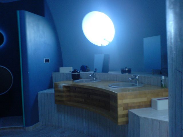 Bubble house bathroom