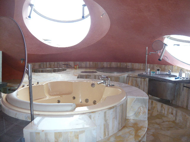 Bubble house washroom