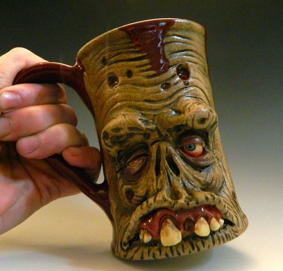 rotting zombie coffee mugs