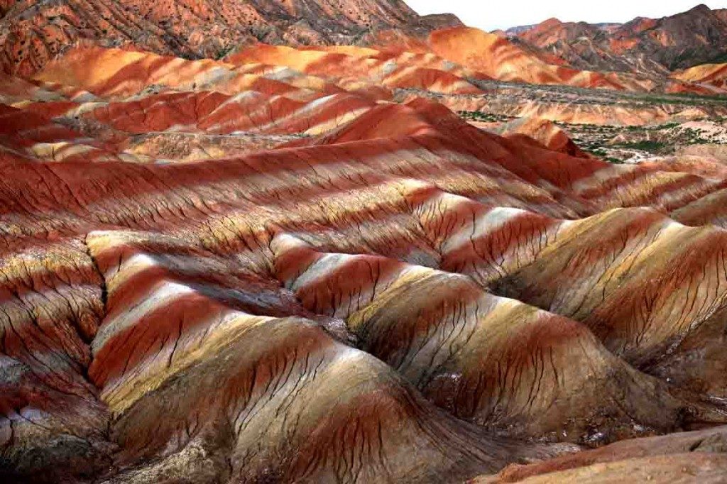 Zhangye rainbow mountains