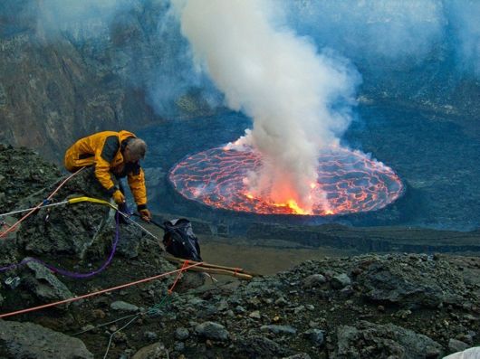 amazing nyiragongo Lava Lake