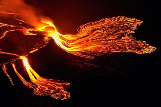 congo Lava Lake Nyiragongo Volcano