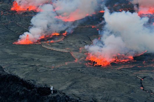 stunning Lava Lake congo