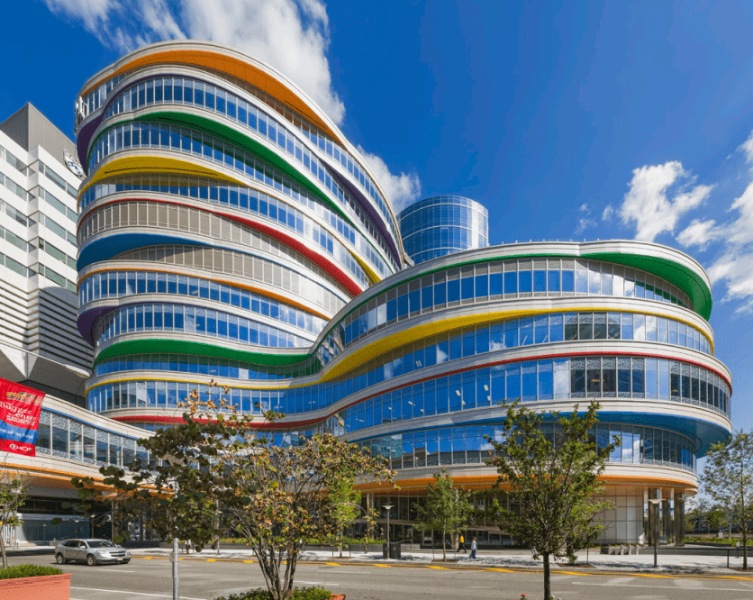 colorful buildings Children’s Hospital of Philadelphia