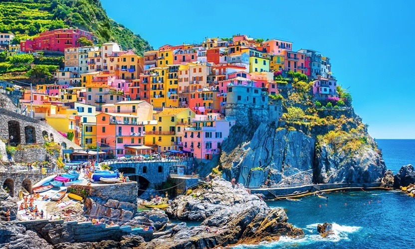 colorful buildings Cinque Terre Liguria Italy