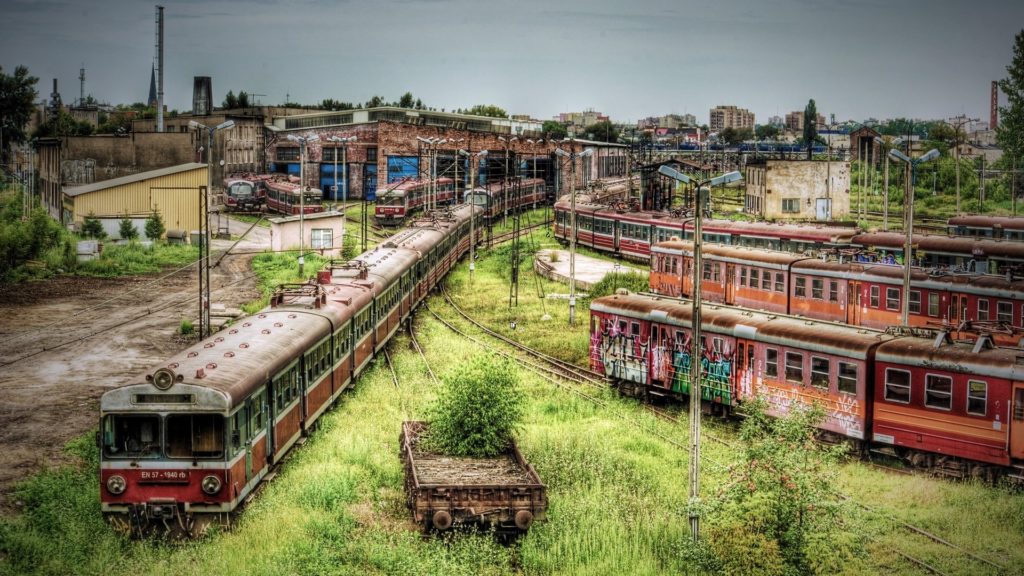 Częstochowa, Poland's abandoned train depot