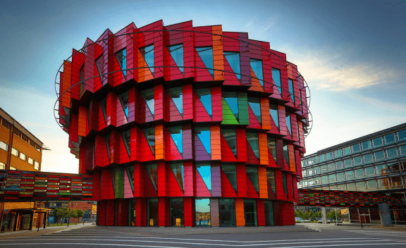 Colorful buildings Kuggen Building