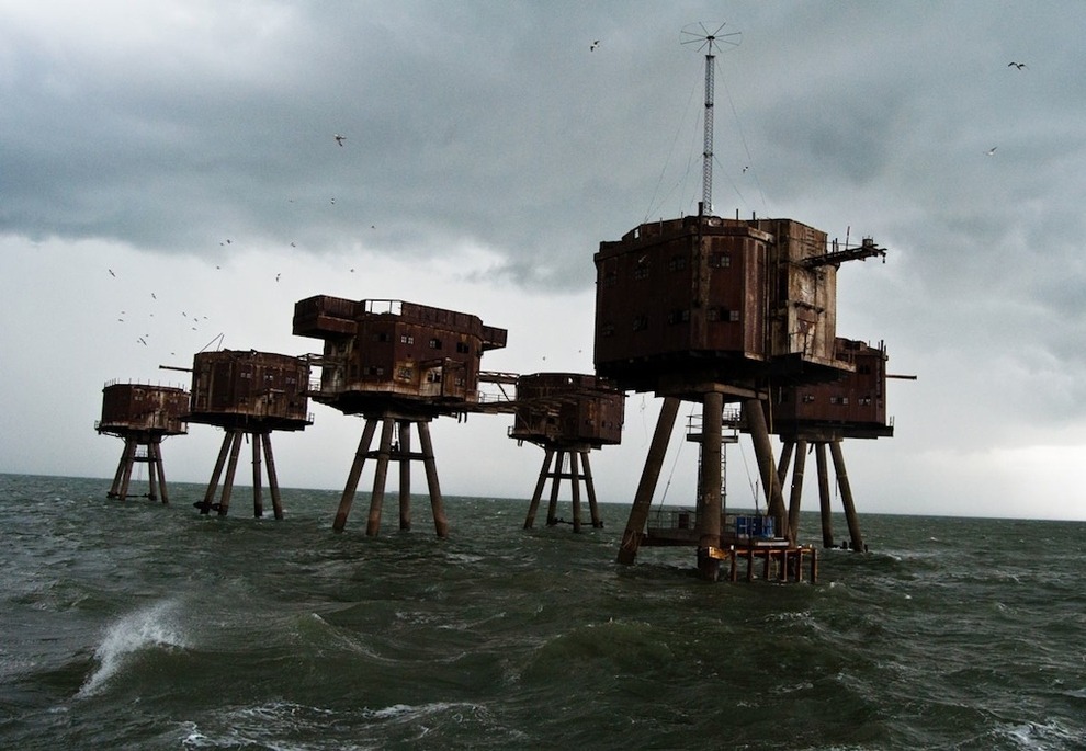 Abandoned place Maunsell Sea Forts England