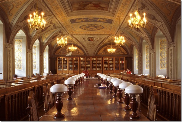beautiful libraries Vilnius University Lithuania
