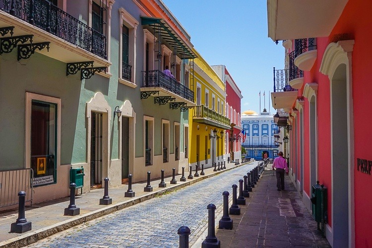 colorful buildings Old San Juan Puerto Rico