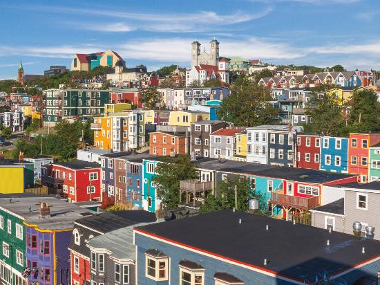colorful buildings St. Johns Canada
