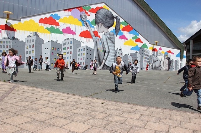Julien Malland Mural Fleury-les-Aubrais France