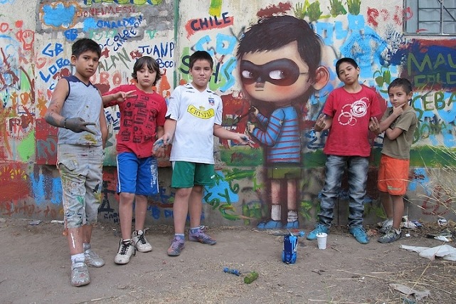 Julien Malland Street Art Santiago Chili