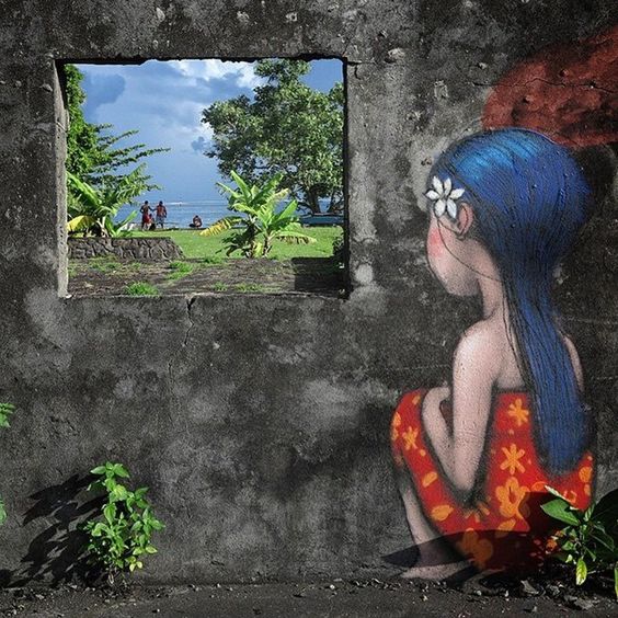 Julien Malland Street Art Tahiti