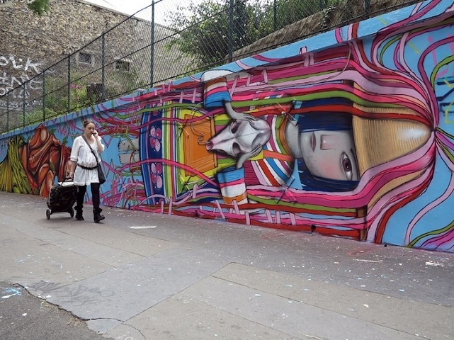 mural street art Paris France