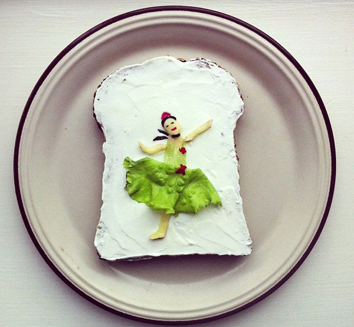 Ida skiveness toast art project