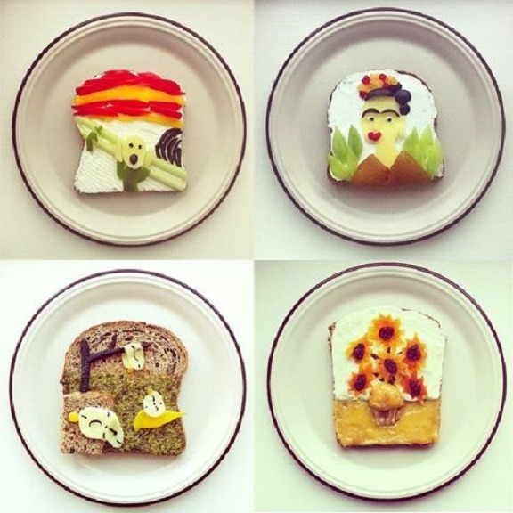 creative toast art
