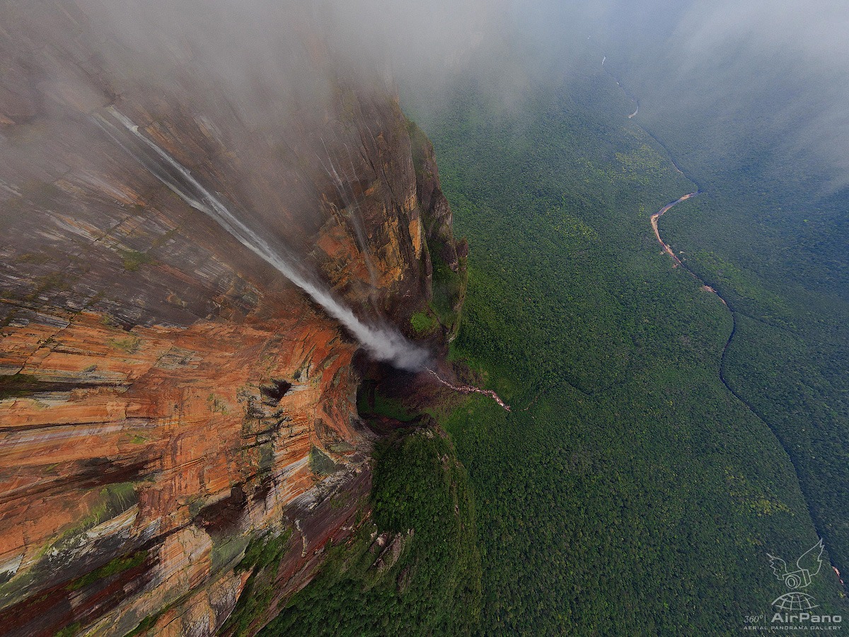Angle WaterFalls Aerial View