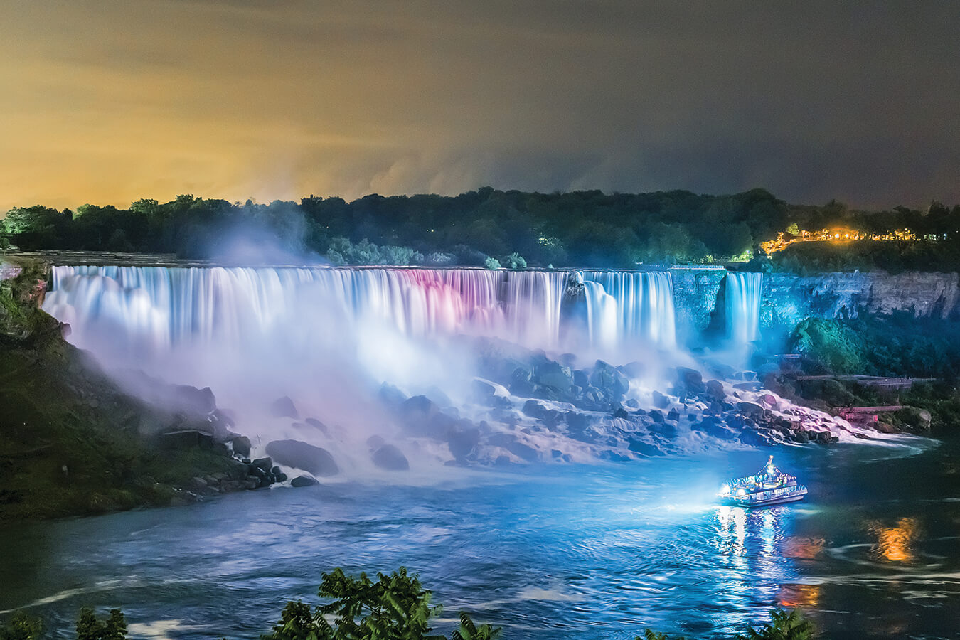 Colorful Niagara Falls