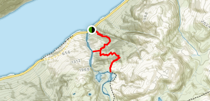 Langfossen falls location map