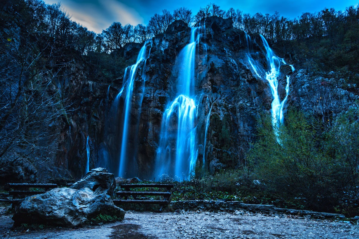 Plitvice Falls Night