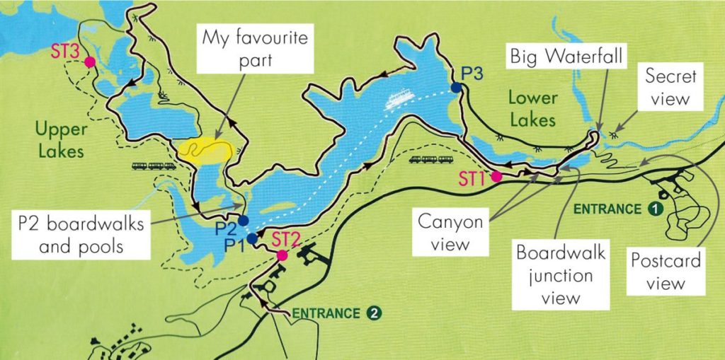 Plitvice Waterfalls Location Map