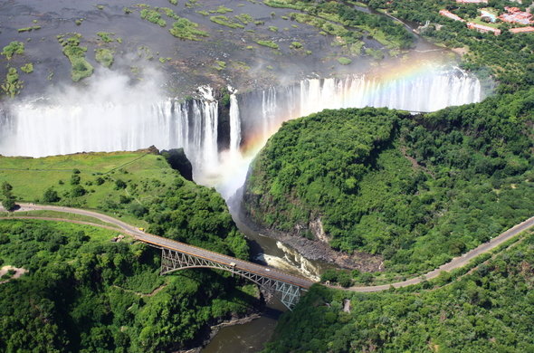 Victoria Falls Bridge Beautiful Waterfalls