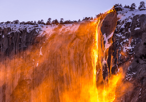 Yosemite Falls Fire