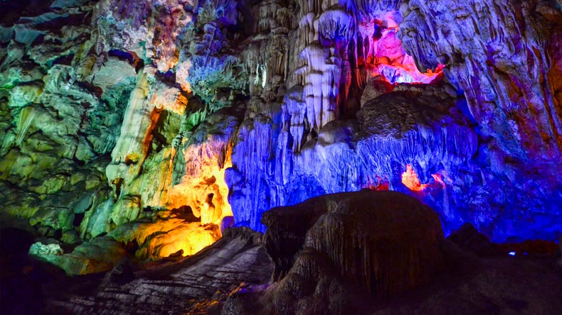 Inside Dau Go Cave Halong Bay