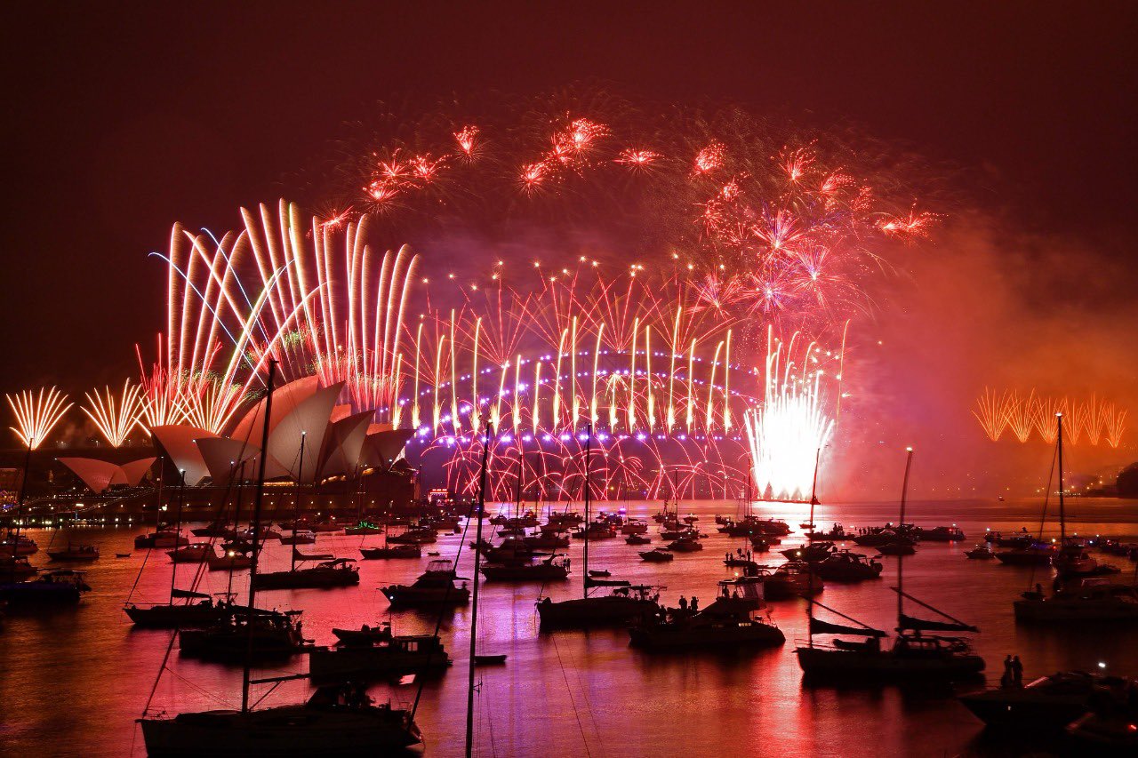 New year eve new australia fireworks