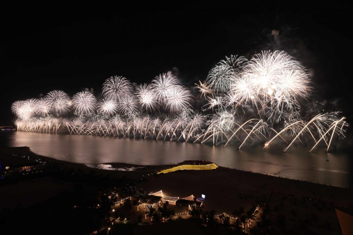 Ras al-Khaimah UAE New year eve fireworks 2021