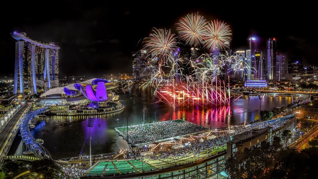 Singapore New year eve fireworks 2021