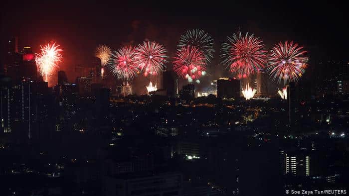 bangkok New year eve fireworks