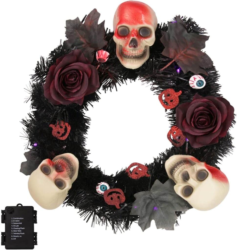 Black Halloween Wreath
