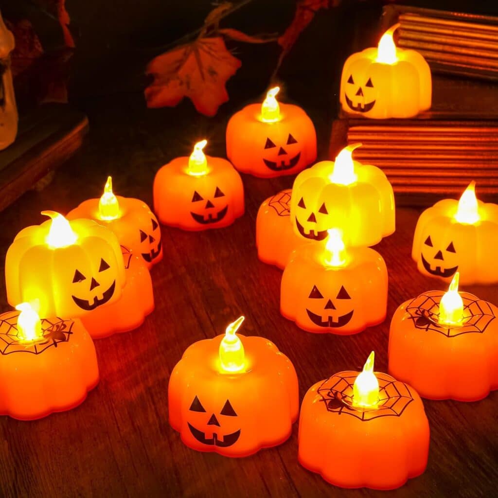Halloween Pumpkin Candles