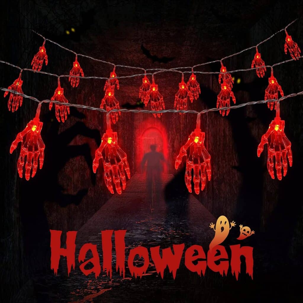 Skeleton Hand String Lights