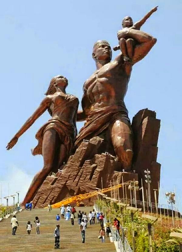 The African Renaissance Monument, Senegal, Africa.