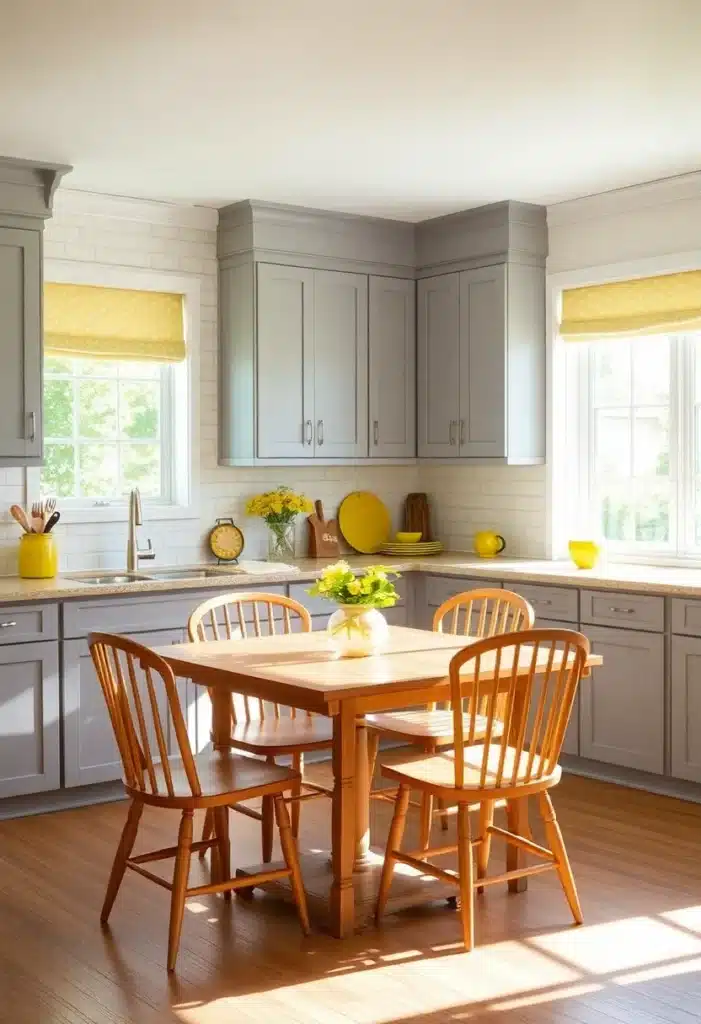 Bright Yellow and Gray Sunshine Vibes
