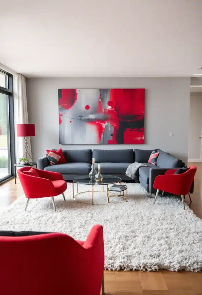 Red and Gray Bold Statement